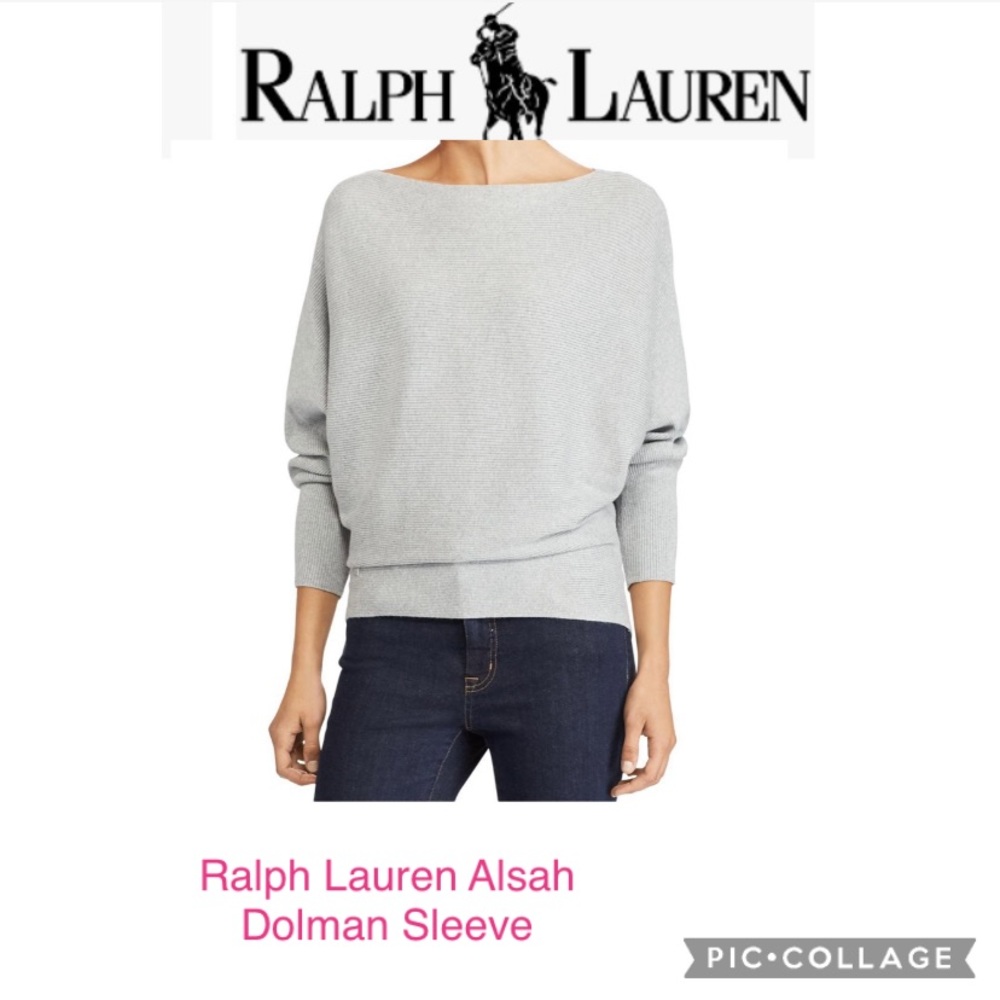 Classic Lauren Ralph Lauren Alsah Dolman Sleeve Sweater /PM